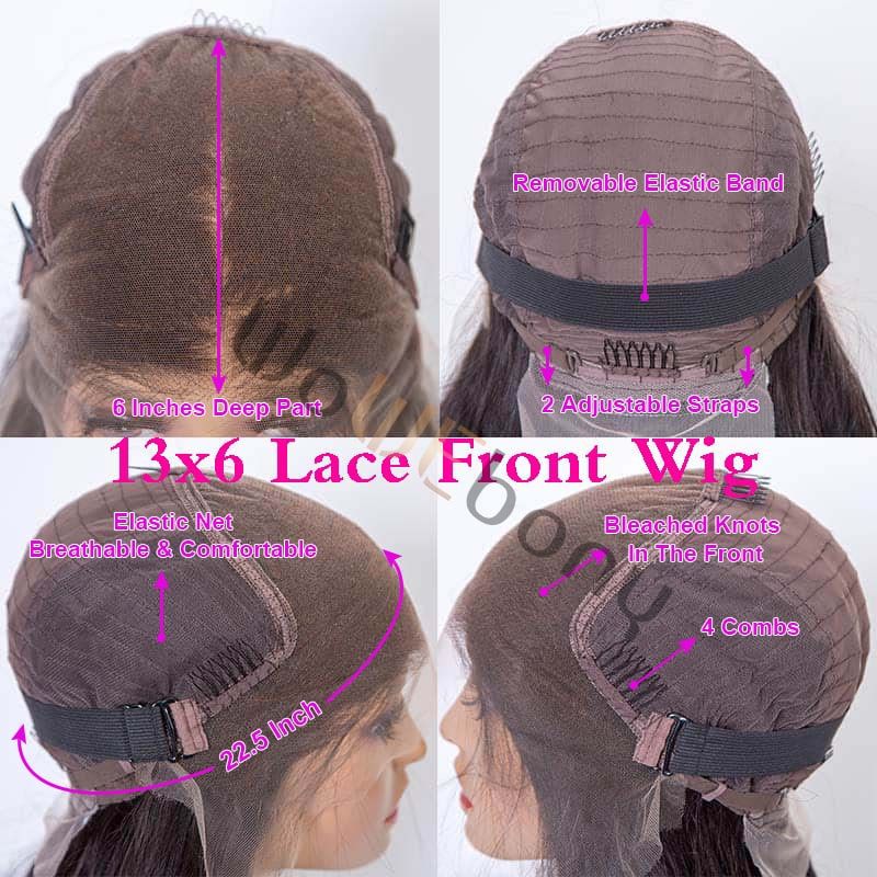 13x6 Invisible HD Lace Front Wig Indian Remy Hair 3 in 1 Wet and Curly/Wavy Back Curly Bob Lace Front Wigs